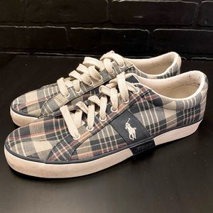 Men’s Size 10 Ralph Lauren Plaid Shoes